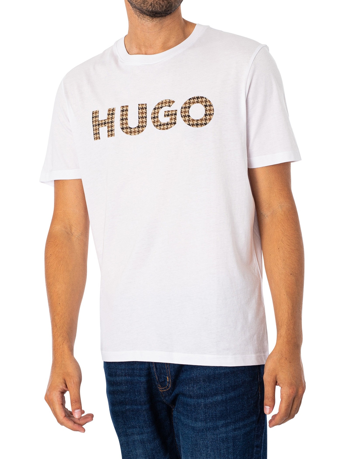 Мужская футболка HUGO Dulivio U243, белая