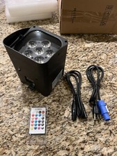 SHEHDS 6x18w RGBWA UV Wifi APP Wireless Remote Control Battery LED Par Light