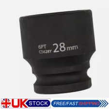 28mm Shallow Impact Socket 1/2" Drive 28mm 6 Point Single Hex Impact UK