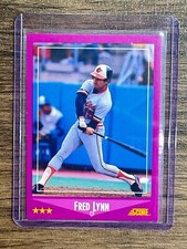 1988 Score Fred Lynn #42 Orioles HOF