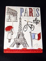 Molly & Rex Paper Notepad Jeweled Paris Eiffel Tower Magnetic 61523 Punch Studio Molly & Rex Paper Notepad Jeweled Paris Eiffel Tower Magnetic 61523 Punch Studio