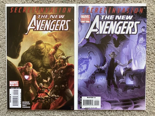 NEW AVENGERS #40 SET 1ST & 2ND PRINT  1ST VERANKE VFNM SEE PICS MARVEL 2008