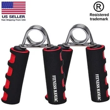 2X Foam Hand Grippers Grip Forearm Heavy Strength Grips Arm Exercise Wrist