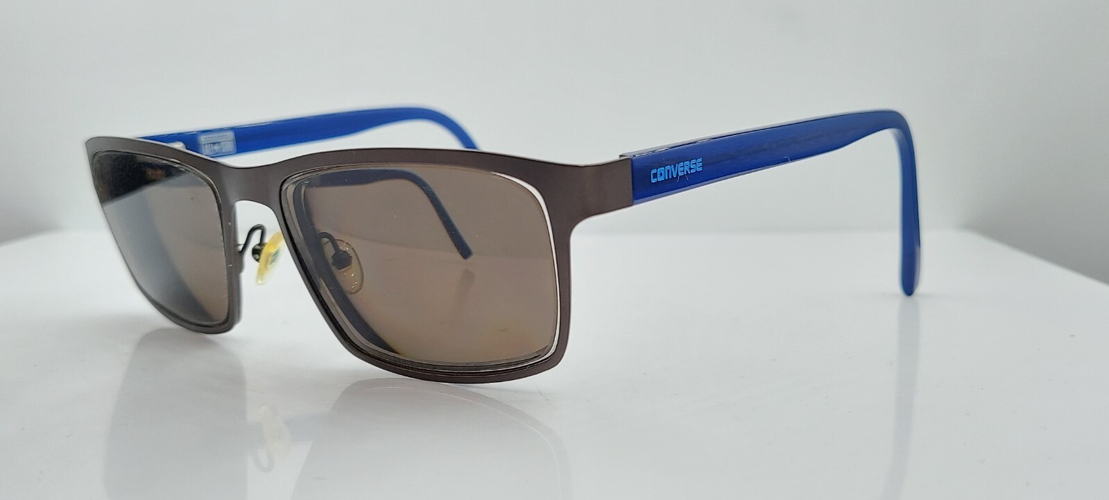 Converse Q047 Gray Rectangular Metal Sunglasses F… - image 2