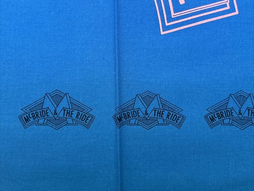 McBride & The Ride 21.5” Blue Concert Band Souvenir Bandana Handkerchief Vintage - Picture 3 of 4