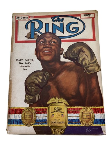The Ring Magazin Januar 1952 Ausgabe mit James Carter