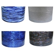 Gauge 0.5mm Musical Instrument Deco Sheet Drum Wrap Blue White Silk