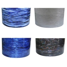 Gauge 0.5mm Musical Instrument Deco Sheet Drum Wrap Blue White Silk