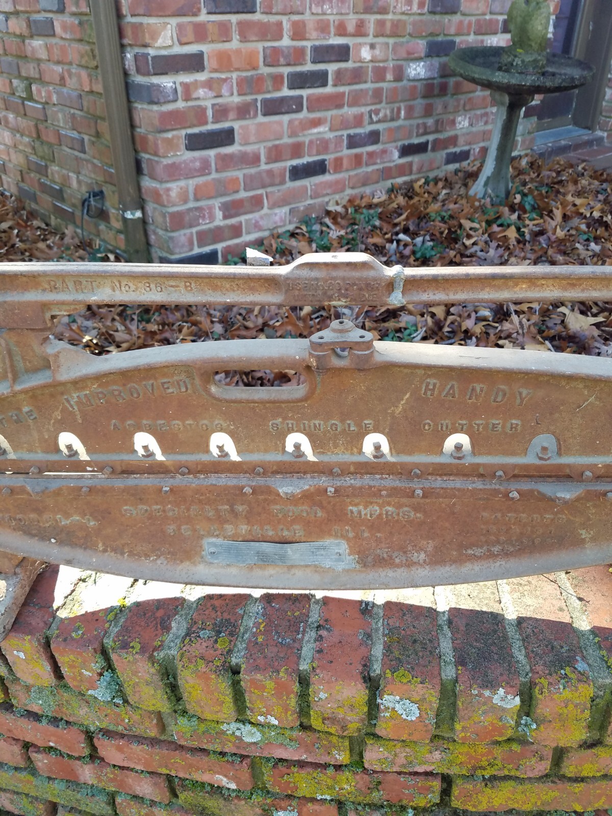 Antique Improved Handy Asbestos Shingle Cutter Model LL Original Solid