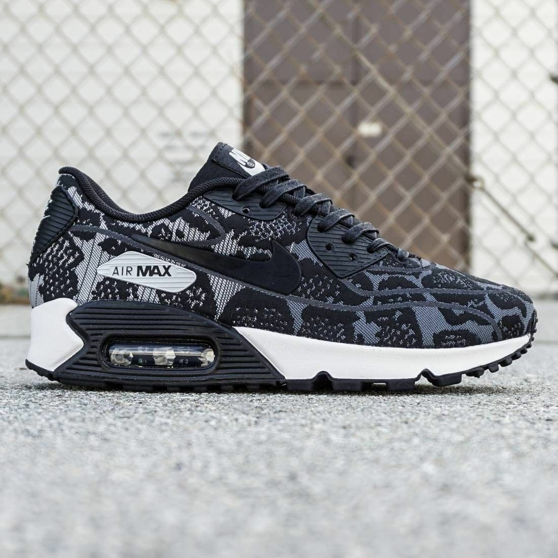 NIKE AIR MAX 90 JCRD GRAY/BLACK/PURE PLATINUM/SUMMIT WHITE NIKE AIR MAX 90 JCRD GRAY/BLACK/PURE PLATINUM/SUMMIT WHITE