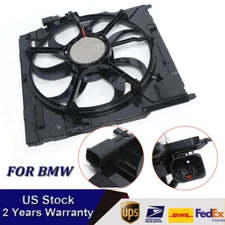 E70 Electric Cooling Fan Assembly For BMW X5 2007-2010 Brushless Motor Radiator