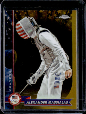 2024 Topps Chrome US Olympic Paralympic Team #3 Alexander Massialas Gold /50