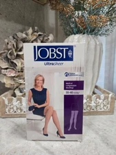 NEW Jobst Compression Thigh High 30-40 Size SMALL BLACK Ultra Sheer 