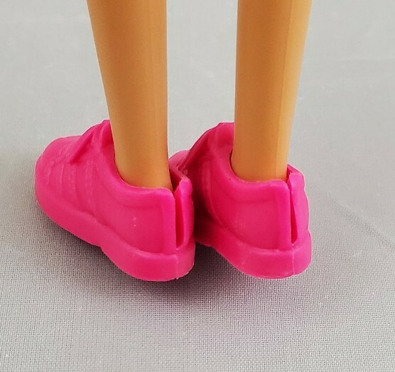 Mattel Barbie Doll Shoes Pink Tennis Shoes Sneakers Flat Foot Barbie