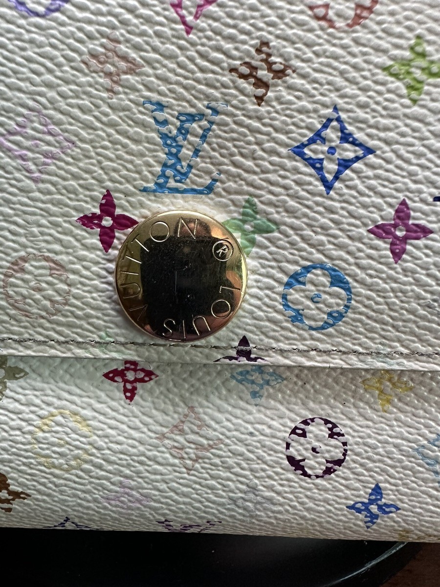 Louis Vuitton Multicolor Murakami Sarah Long Wallet White With