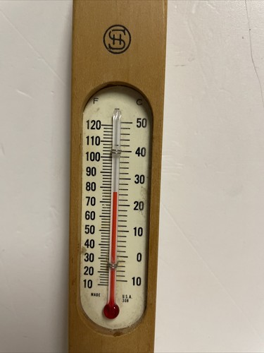 Stehedco Vintage Thermometer Made in the USA 10" Tall Wall Mount - 第 4/12 張圖片