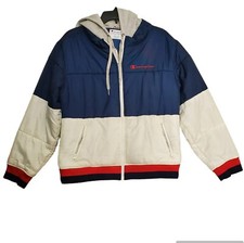 Champion Stadium Jacket Womens Size Large Classic Layered Athletic Style Retro