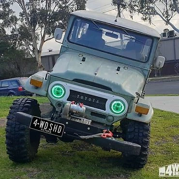 Faros LED 1pr7" VERDE y BLANCO Halo Hillman Hunter Gazelle Minx  Foto 2 de 4