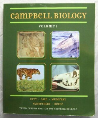 Campbell Biology Vol. 1: Third Custom Edition for Valencia College NO CODE