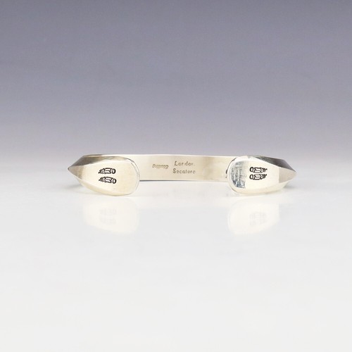 INDIANER NAVAJO STERLINGSILBER ARMBAND VON LANDON SECATERO - Bild 7 von 7