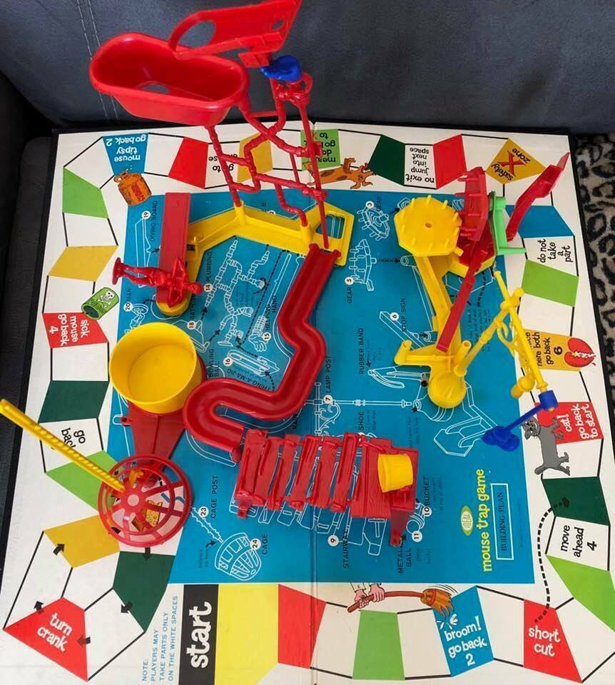 Vintage Original MOUSE TRAP Game Missing A few Parts Not Many 1963 Ideal