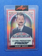 2024 Leaf JEREMY DAVIES Red Pre-Production Proof card Pop Century #1/1