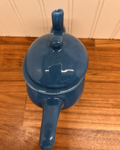 Ganz Sassy teiera danzante stravagante ceramica artistica blu piccola 5" - Foto 6 di 8