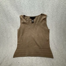 Geoffrey Beene Sport Tank Top Woman’s  Medium Silk Brown 