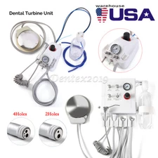 Portable Dental Turbine Unit with Weak Suction Work with Air Compressor 2/4Holes