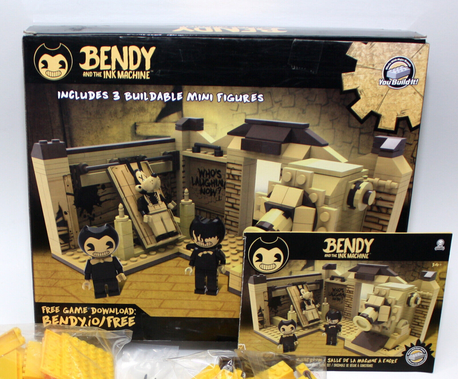 Basic Fun Bendy and The Ink Machine Room Scene Set - 256 Piece for