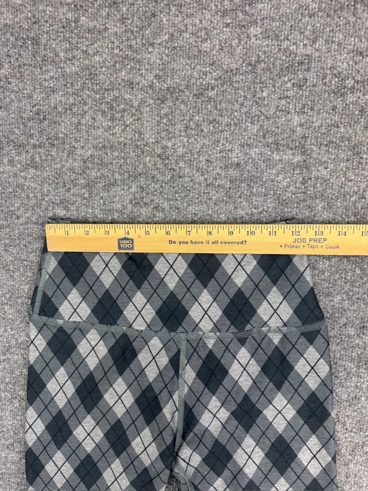 beyond-yoga argyle print ankle skinny leggings