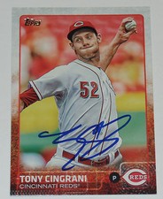 TONY CINGRANI SIGNED AUTO'D 2015 TOPPS CARD #264 CINCINNATI REDS LA DODGERS