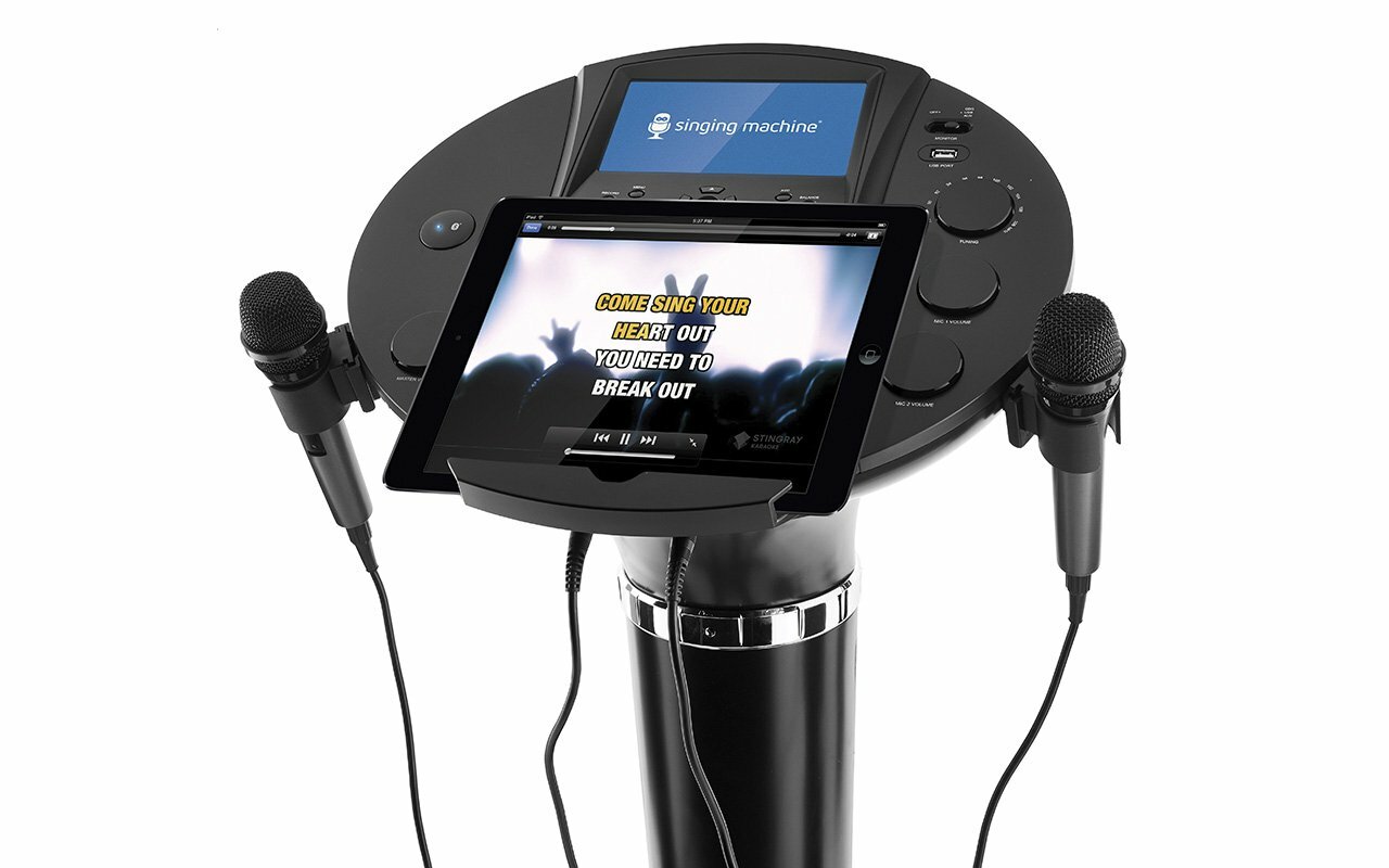 Singing Machine ISM1030BT Bluetooth Pedestal Karaoke System with