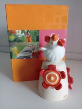 Gallina con campanella in ceramica Sevi Idea regalo Collezione Trudi Campana