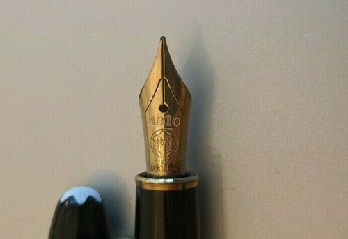 Pluma estilográfica Montblanc Meisterstuck, pluma 14k, 4810, 585, W. Alemania, finales de 1980 - Imagen 4 de 5