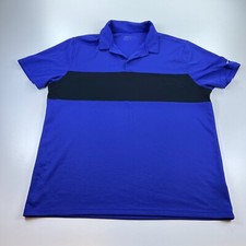 Nike Golf Polo Shirt Mens Extra Large XL Blue Dri Fit Lightweight Standard Fit