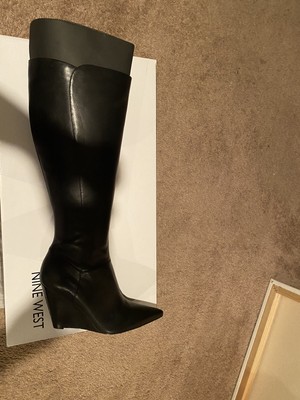 nine west varin wedge boot
