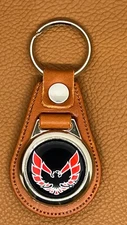 FIREBIRD PREMIUM LEATHER KEYCHAIN 1976 1977 1978 1979 1980