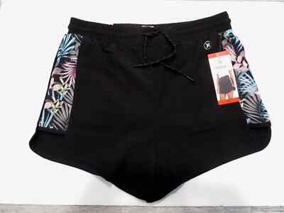 Hurley Women's Woven Running Shorts with Built in Brief, Size XL