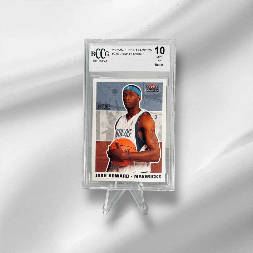 2003-04 Fleer Tradition Josh Howard #289 BCCG 10 Rookie RC~Mavericks Foto 3 de 4