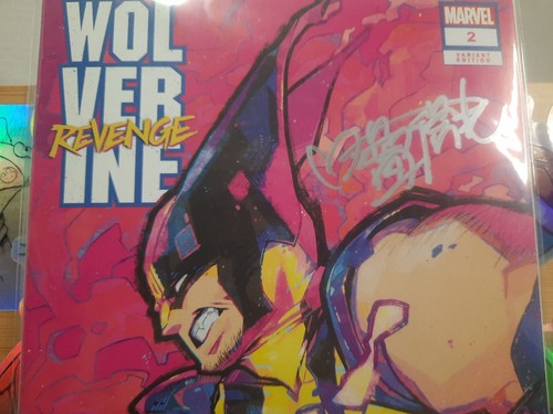 WOLVERINE: REVENGE #2 ROSE BESCH VARIANT Trade Signed Rose Besch & Coa!!! - Picture 11 of 16