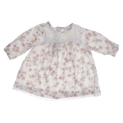Newbie by KappAhl, Kleid, Größe: 62, Weiß/Mehrfarbig, Blumen, Mädchen #VYK