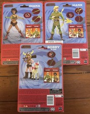 Dungeons and Dragons Cartoon Hasbro Figures Hank Diana Bobby & Uni SET Of 3 NEW