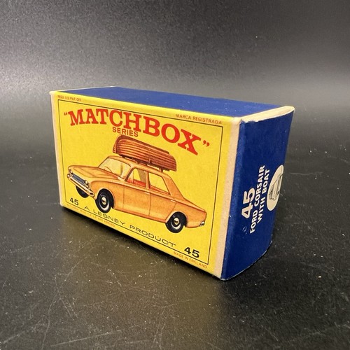 Matchbox Lesney #45 Ford Corsair With Boat NUR BOX - KEIN AUTO - Bild 2 von 10