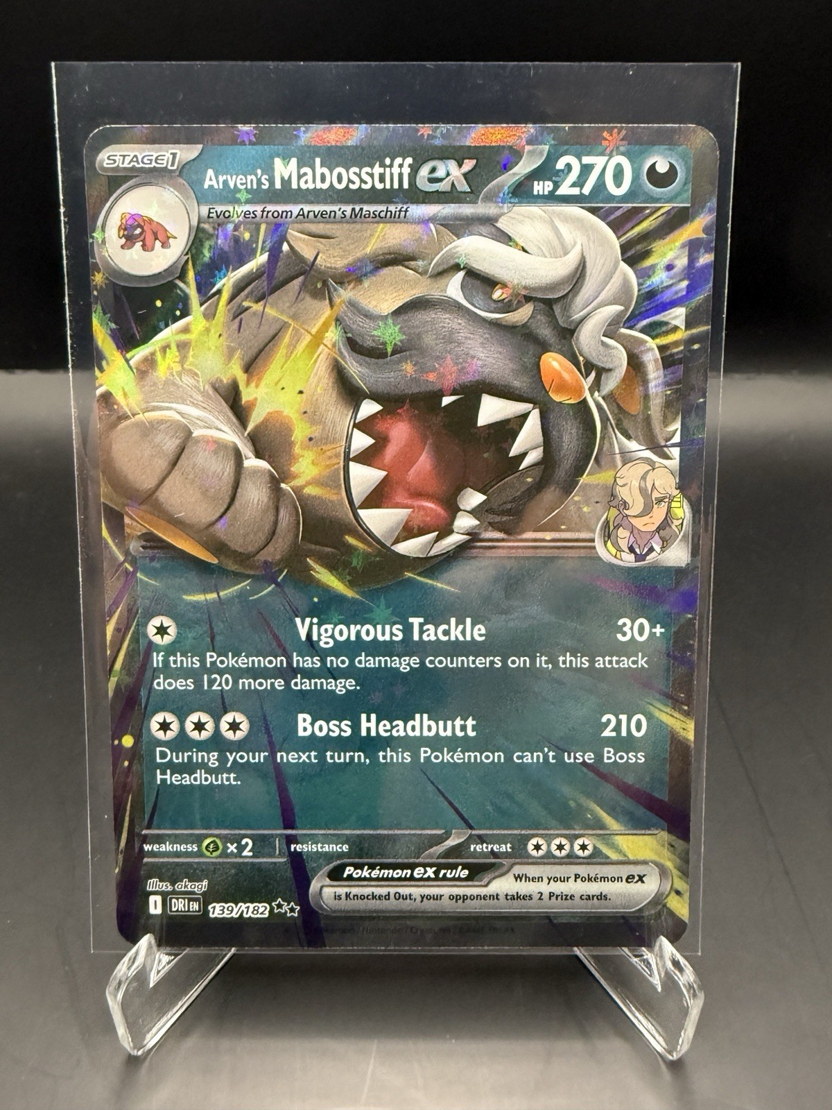 Arven's Mabosstiff ex 139/182 Sv10: Destined Rivals Holo