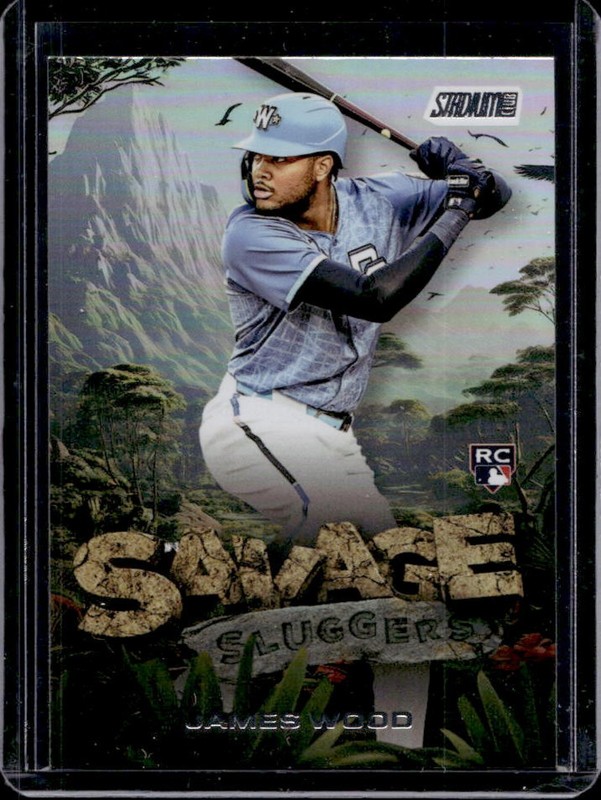 2025 Topps Stadium Club James Wood Savage Sluggers RC Rookie #SS-20 Nationals