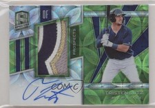 2020 Panini Chronicles Neon Green Prizm 15/25 Tristen Lutz #SPJA-TL Auto 00jz