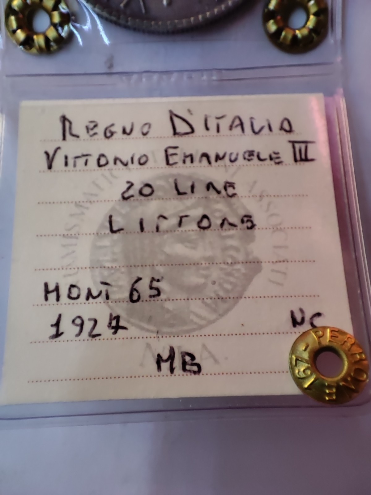 Coin 🪙 20 Lire Vittorio Emanuele III 1927