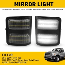 Clear Lens LED Side Signal Mirror Light For 2008-16 Ford F-250 F-350 F-450 F-550
