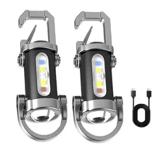 Keychain Bright LED Flashlight USB Rechargeable Portable for Daily Use